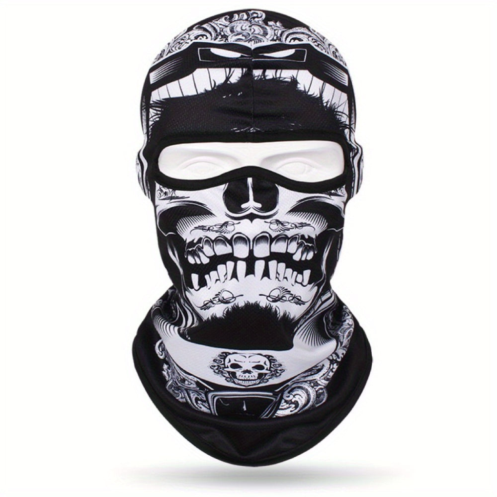 Multicolor Skull Mask Cycling Hat Windproof Dustproof Sun Protection