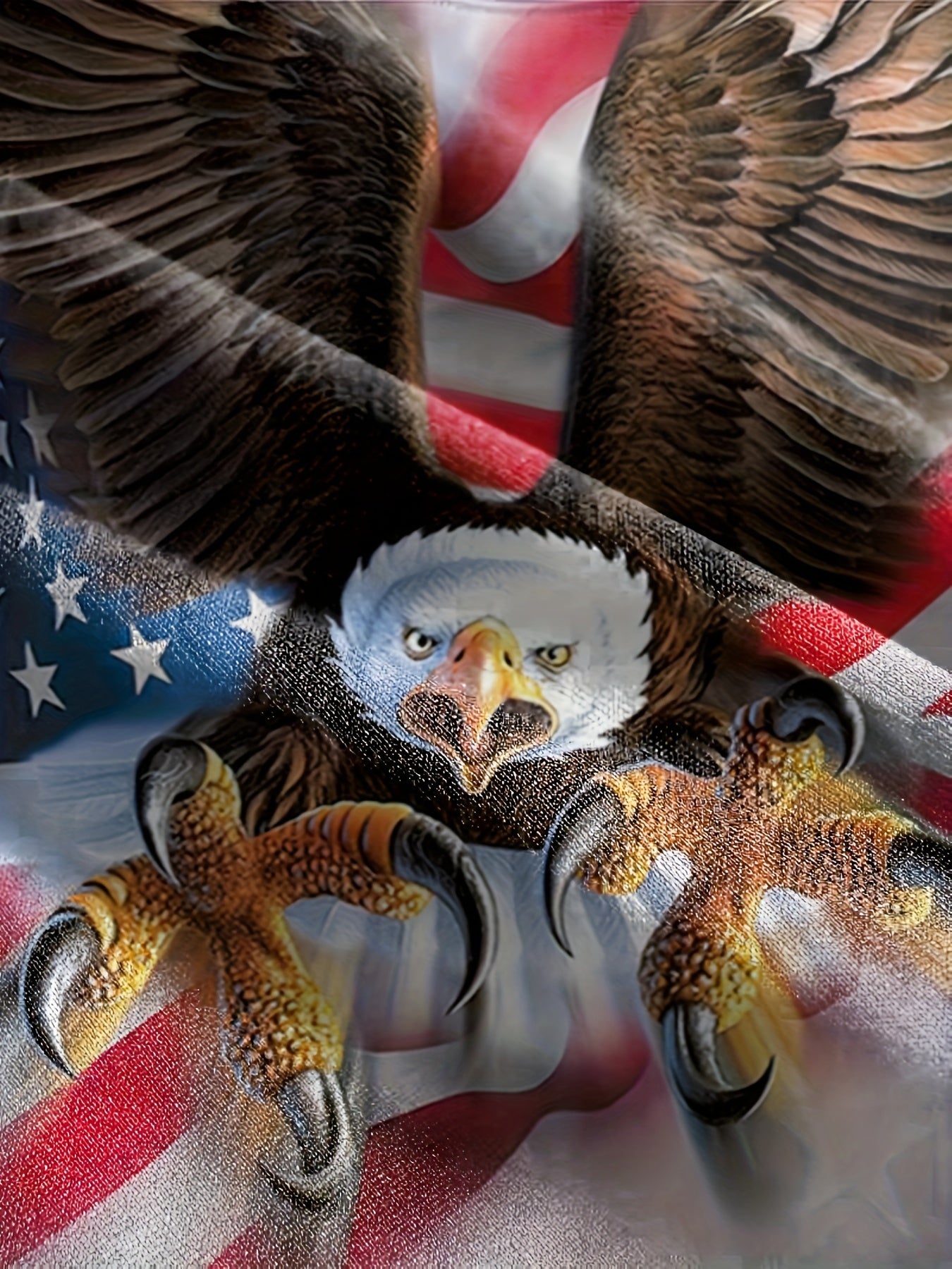 3D American Flag & Eagle Print T-shirt Kids Summer Clothes Gift Sports