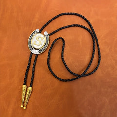 Letter S Neckline Necklace Tie Retro Western Denim Shirt Sweater Accessory