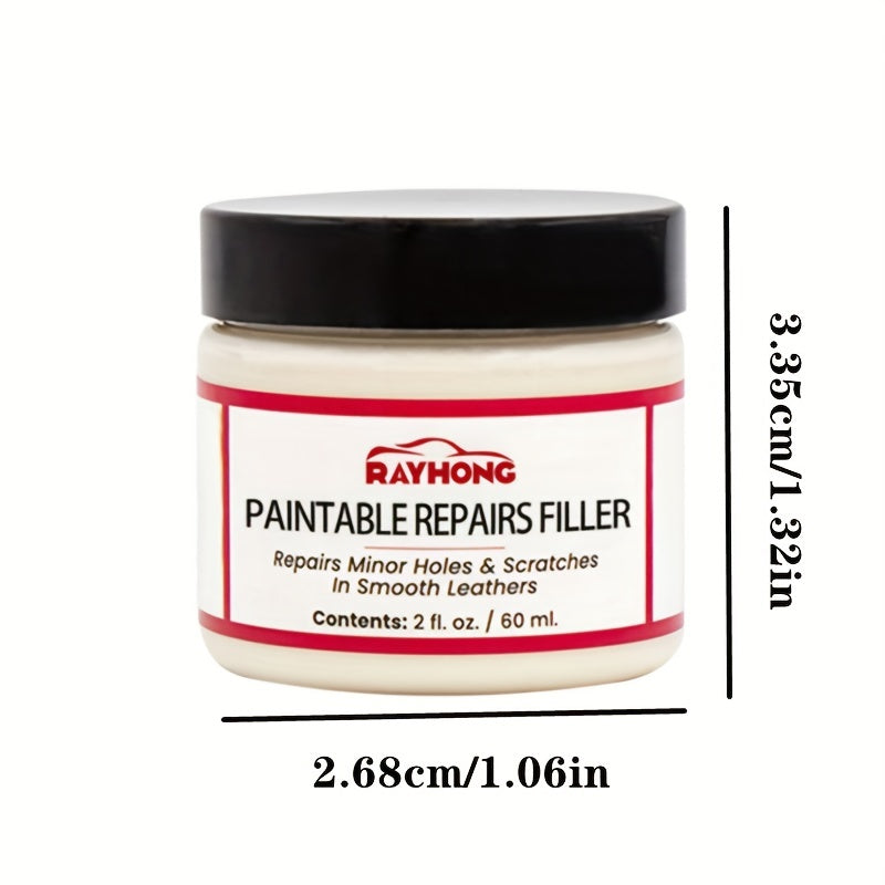 Leather Filler For Repairing Holes Tears Cracks Scratches Flexible