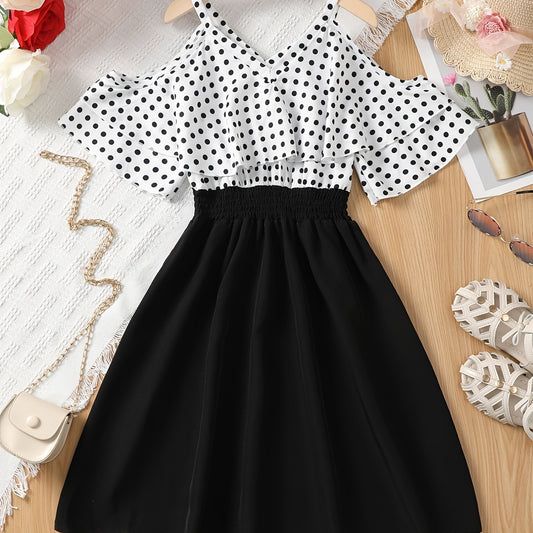 Girls Polka Dot Cami Dress for Summer