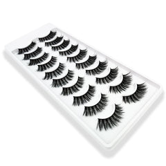 20 Pairs 3D Makeup False Eyelashes Long Dense Soft Set for Cosplay Costume Party