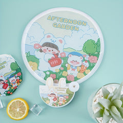 Cartoon Pattern Fan Carry on Plastic Fan Mini Portable Fan
