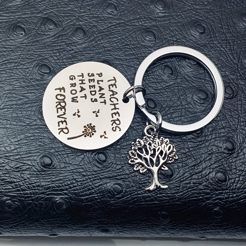 Stainless Steel Keyring Grateful Gift To Teachers