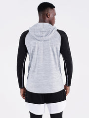 Quick Dry Men's Long Sleeve Hoodie for Fitness Run