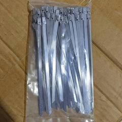 100pcs Stainless Steel Heavy Duty Self Locking Cable Ties for Exhaust Packaging