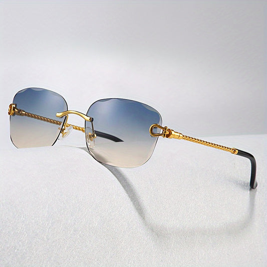 Men's Rimless Sunglasses UV Protection for Beach