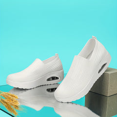 Women's Slip on Wedge Sneakers Air Cushion Comfy Height Increased Shoes