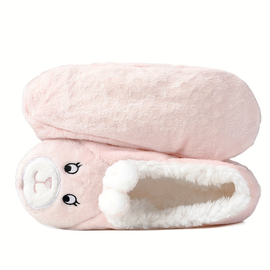 Cartoon Animal Fuzzy Socks Low Cut Floor Socks Women's Stockings