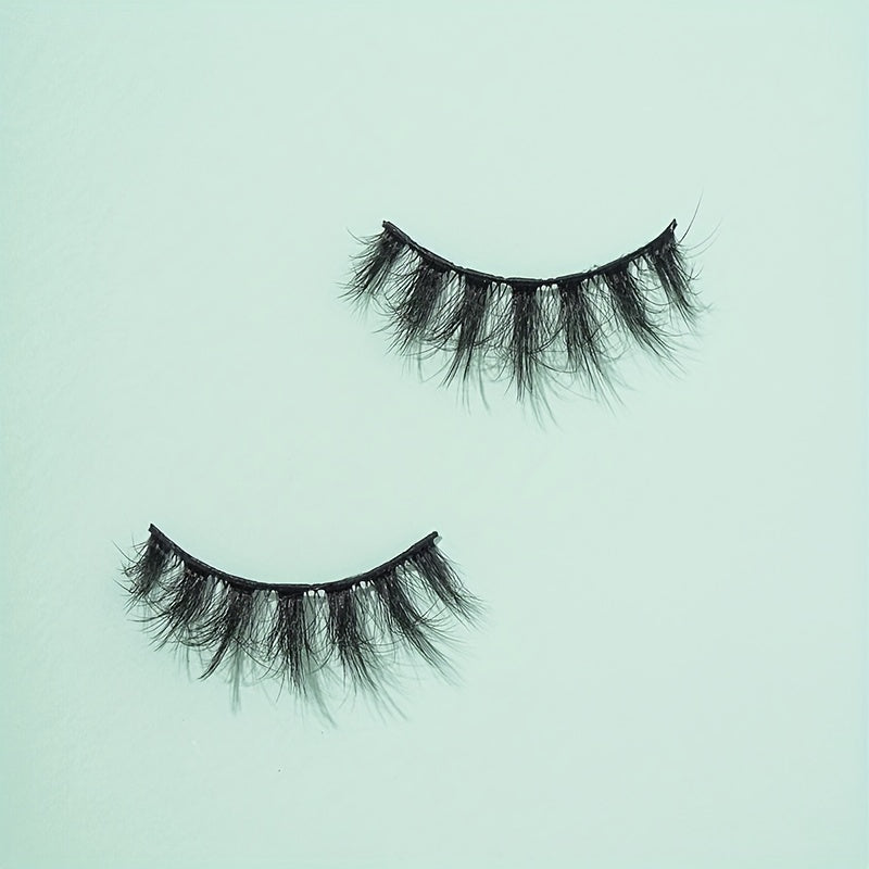 7 Pairs 5D Crisscross False Lashes 18mm Soft Wispy Makeup Eyelashes