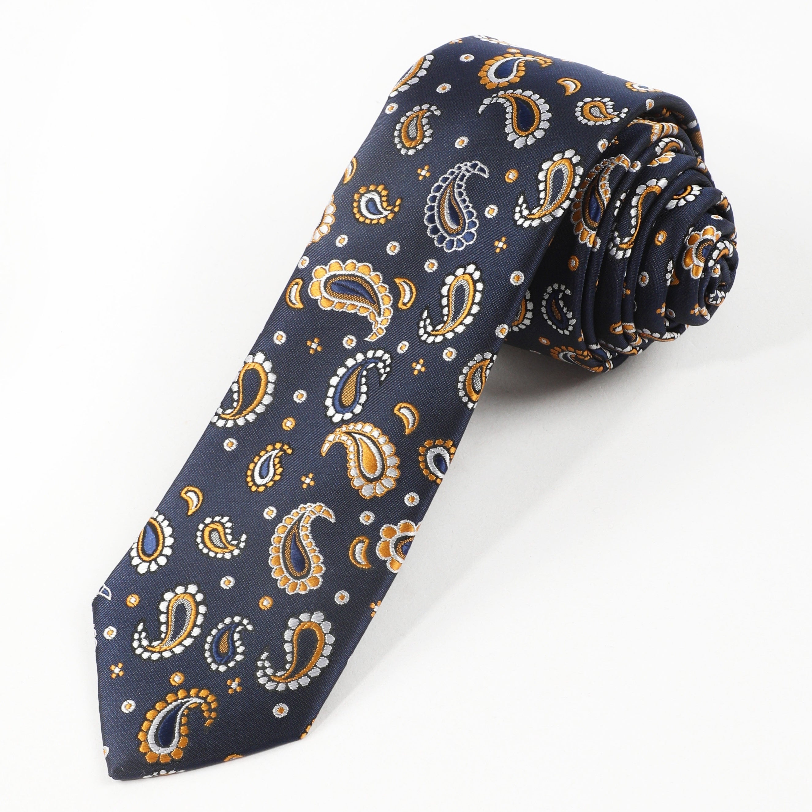 Men's Retro Flowers Pattern Necktie