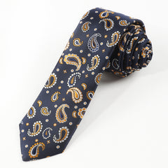 Men's Retro Flowers Pattern Necktie