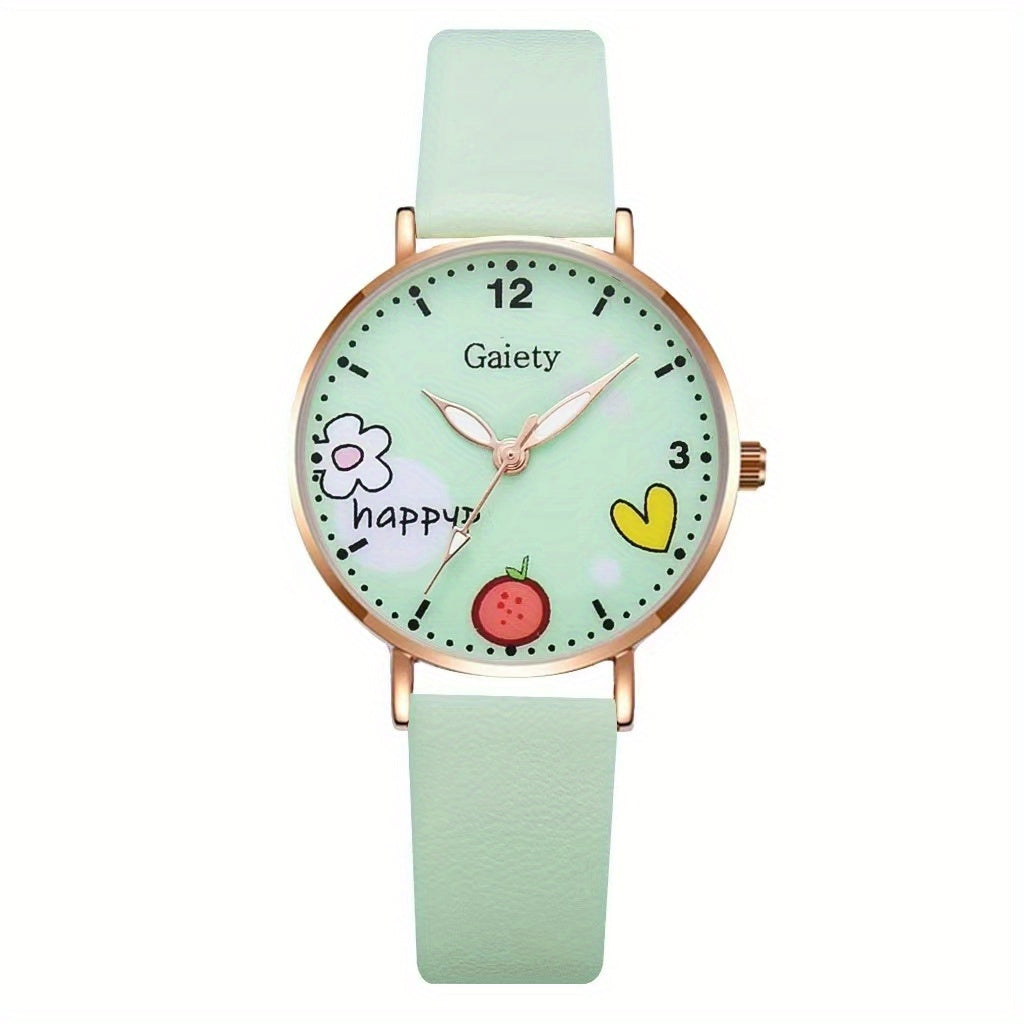 Kids Watch & Daisy Bracelet Set Gift for Girls