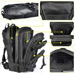 25L 3P Tactical Backpack Military Army Outdoor Bag Rucksack Men Camping