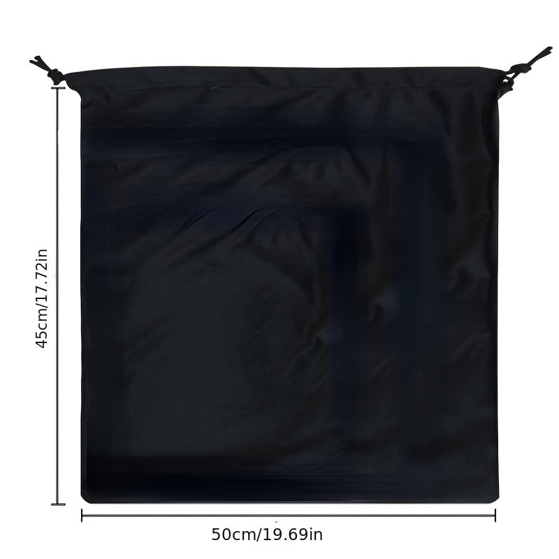 1pc Drawstring Storage Bag for Wardrobe Hanging Dustproof Organizer