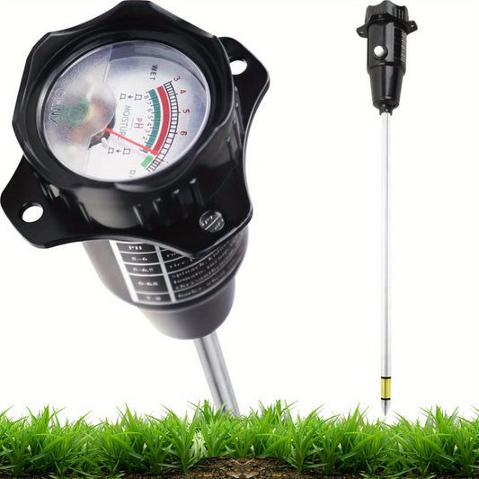 Soil PH Meter Long Probe Deep Soil Moisture Tester 2-in-1 Hygrometer