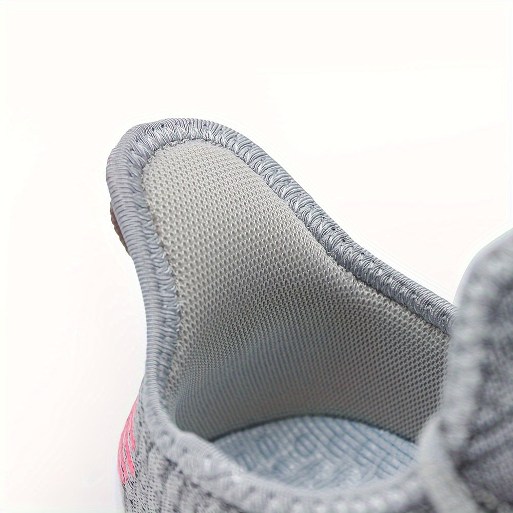Women's Woven Flat Running Shoes Anti slip Casual Sneakers