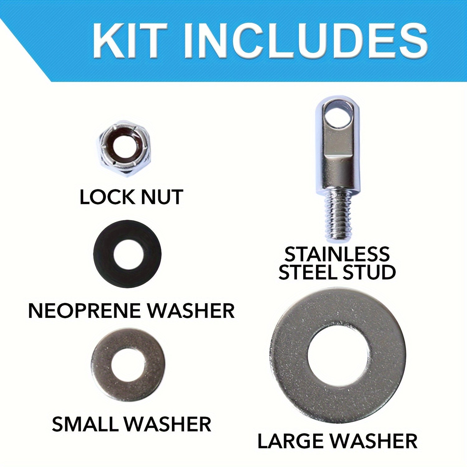 Lockable Ammo Box Hardware Kit 50 Cal Fat Screw Washers Storage Toolbox