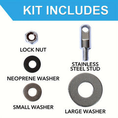 Lockable Ammo Box Hardware Kit 50 Cal Fat Screw Washers Storage Toolbox