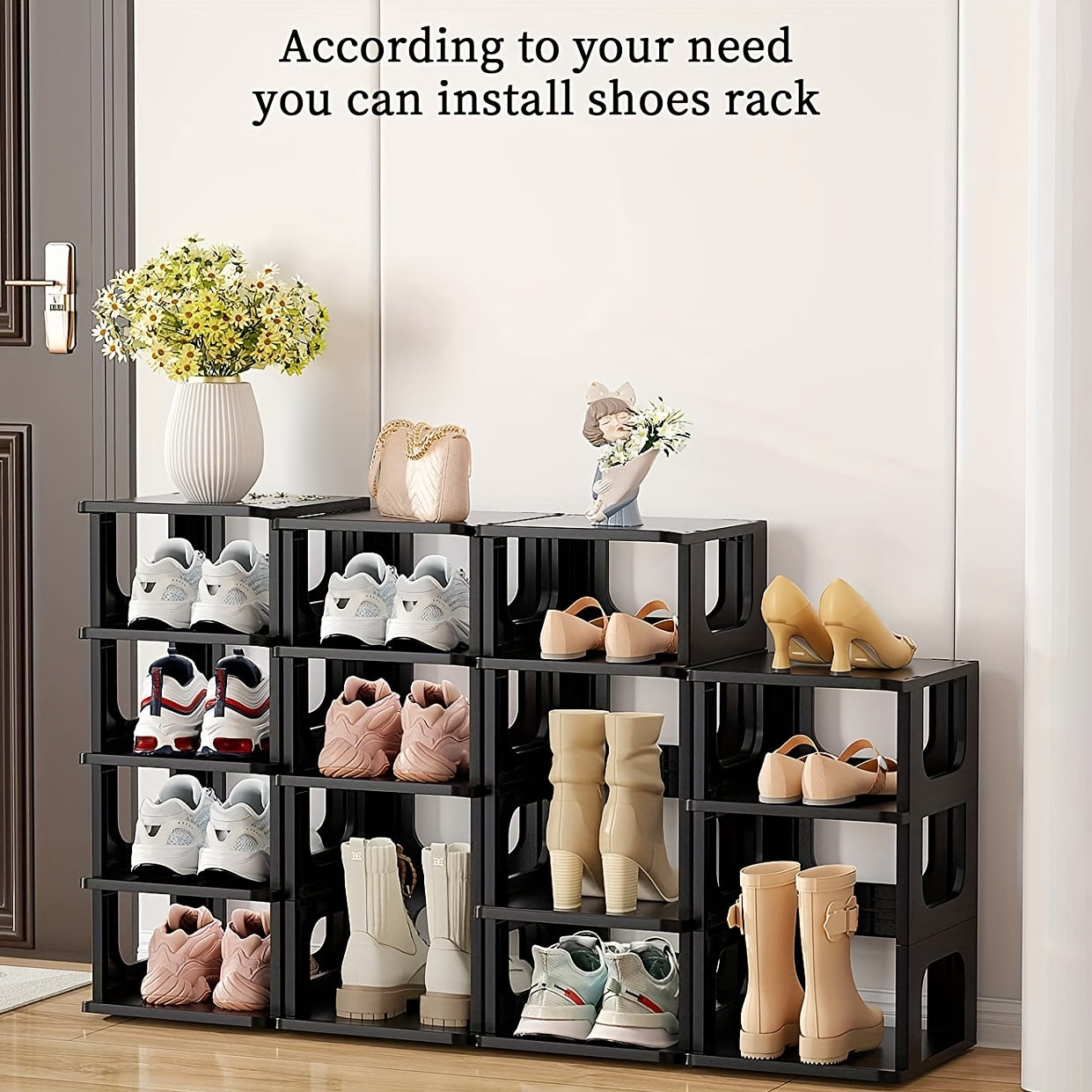 1pc Layer Shoe Rack Shoe Storage Stand Space Saving Shelf Organizer