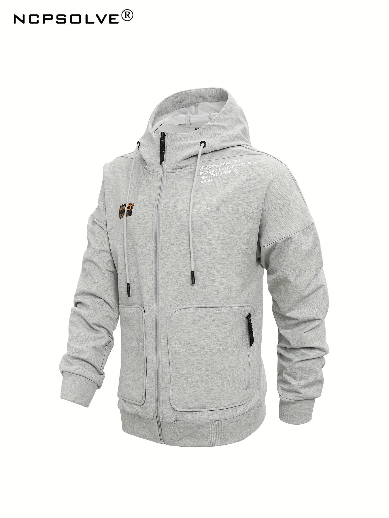 Men's Zip Up Hooded Jacket & Stretch Joggers Set