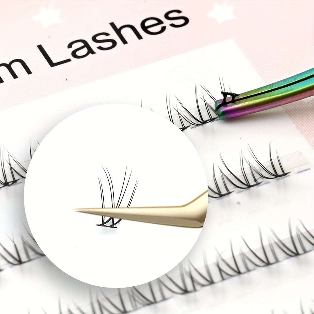 3D Fishtail Bottom Lower Lashes Natural Nude Makeup