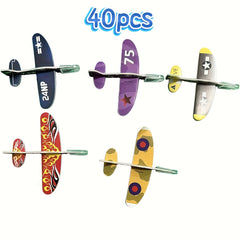 40pcs Glider Bulk Airplane Toy Set for Party Favors Classroom Prizes