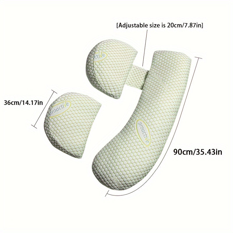 Adjustable H-Shaped Maternity Support Cushion for Expectant Mothers