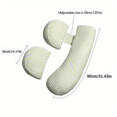 Adjustable H-Shaped Maternity Support Cushion for Expectant Mothers