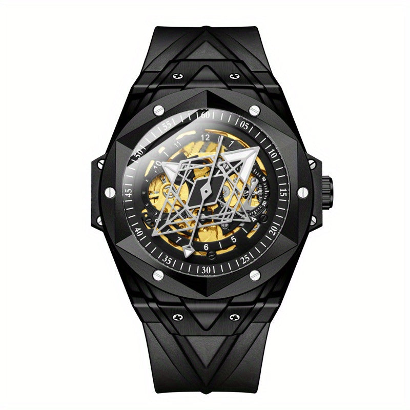 Automatic Mechanical Men's Sports Watch Luminous Hollow