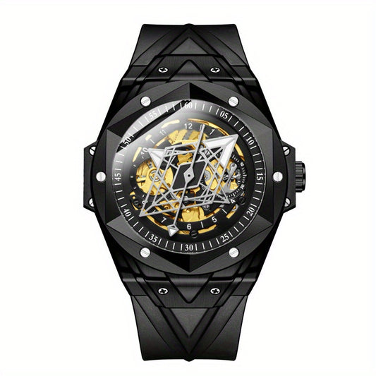 Automatic Mechanical Men's Sports Watch Luminous Hollow
