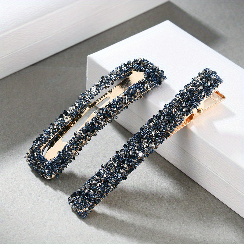 2pcs Geometric Hair Clips for Women Girls