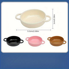 Mini Fire Pots Dual Handled ABS Resin Decor Pink Brown