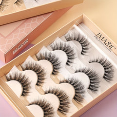 5 Pairs Self Adhesive False Eyelashes Natural Thick Simulation Reuse Eye Lashes