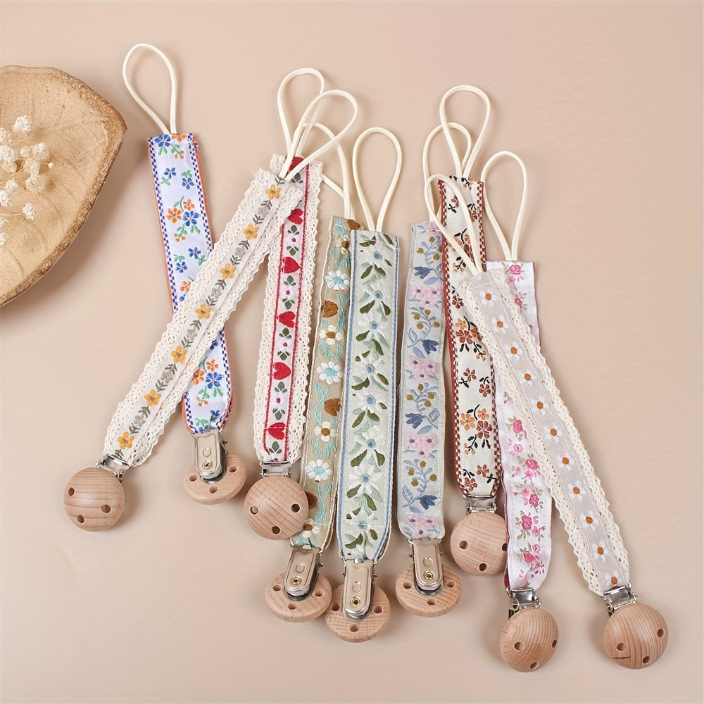 Baby Pure Cotton Pacifier Clip - BPA Free Teether Chain