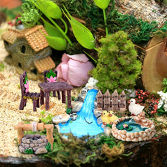 48pcs Fairy Garden Accessories Mini Fairy Garden Decoration Christmas Decoration