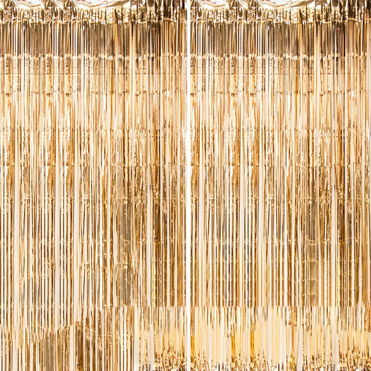 2Packs Fringe Curtain Backdrop for Party Decoration