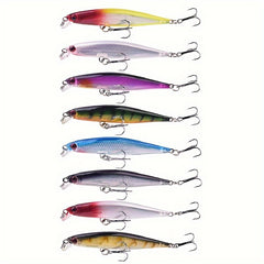 8pcs Mini Sinking Minnow Fishing Lure Tackle
