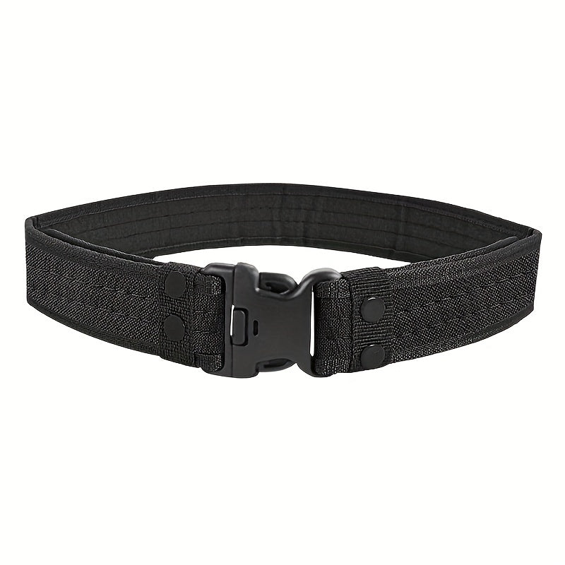 Tactical Belt Outdoor Military Training Belt Plastic Insert Buckle Canvas Belt