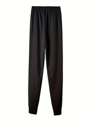  Letter Print Fleece Joggers