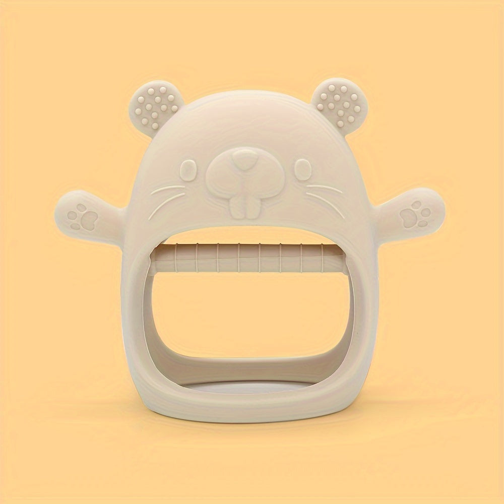 1pc Bear Shaped Silicone Teether for Youngsters Mixed Colors