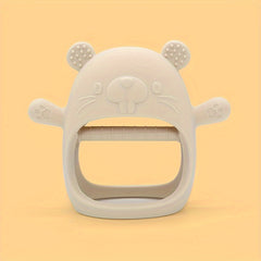 1pc Bear Shaped Silicone Teether for Youngsters Mixed Colors