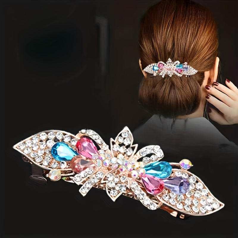 Women's Rhinestone Hair Clip Set Updo Accessories