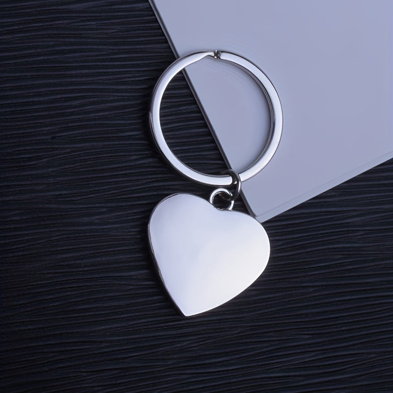 Heart Keychain Rhinestone Metal Key Ring Bag Charm Gift for Women Girls