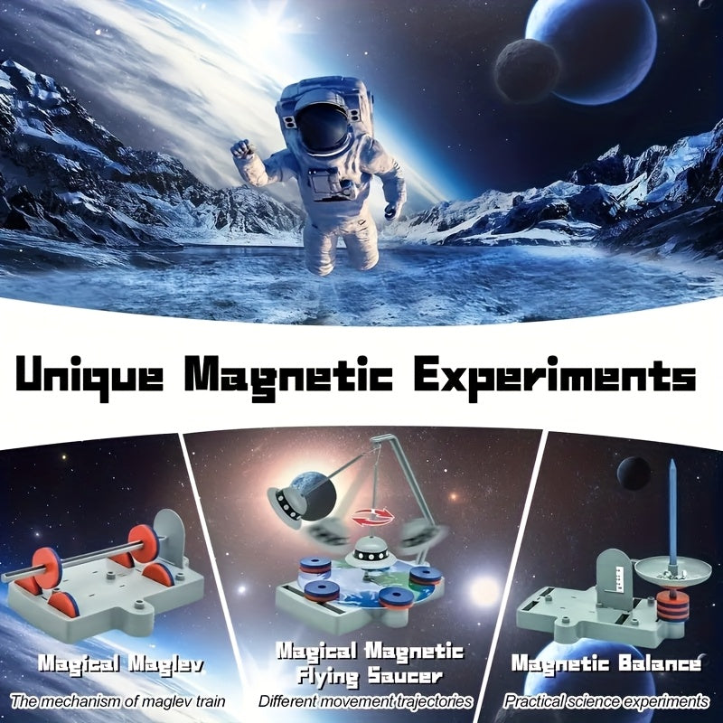 XUEYOUMA Magnetic Science Experiment Set - Anti Gravity, Levitation, 12-in-1 Toy