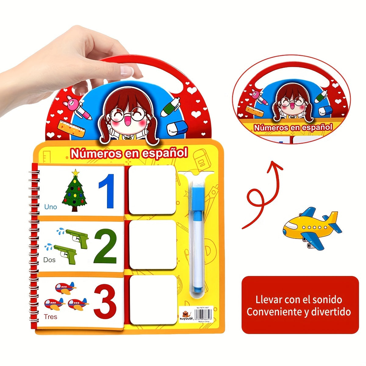 Spanish Kids' Word & Number Workbook