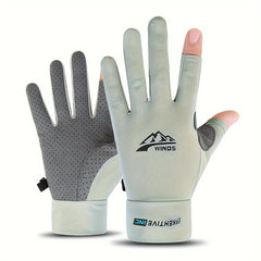 UV Protection Fingerless Gloves for Fishing Cycling