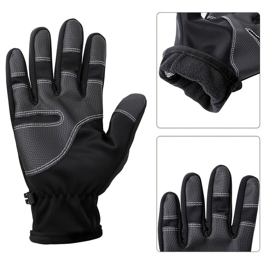 Cycling Winter Gloves Waterproof Windproof Warm Full Finger