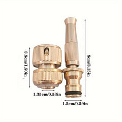 Adjustable Pressure Washer Garden Tool Sprinkler Brass Nozzle Water Gun