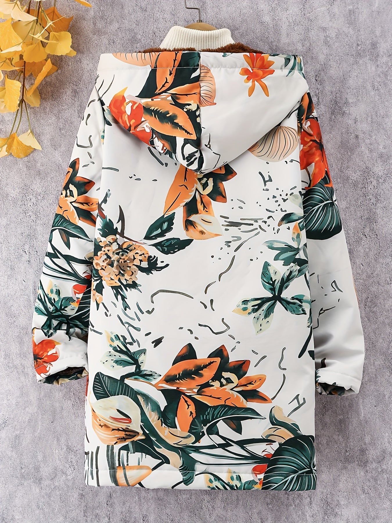 Girls Heavy Fleece Warm Hooded Winter Coat